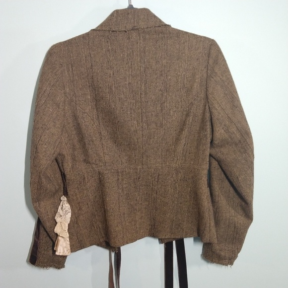 Zoe D Tweed Blazer Vintage Details - Picture 2 of 7